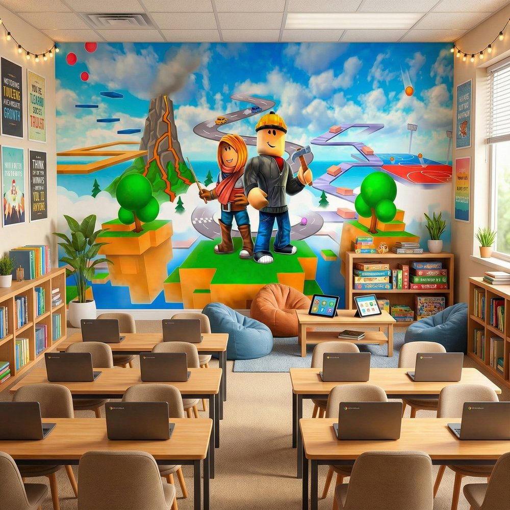 Wall Murals: Roblox Adventure