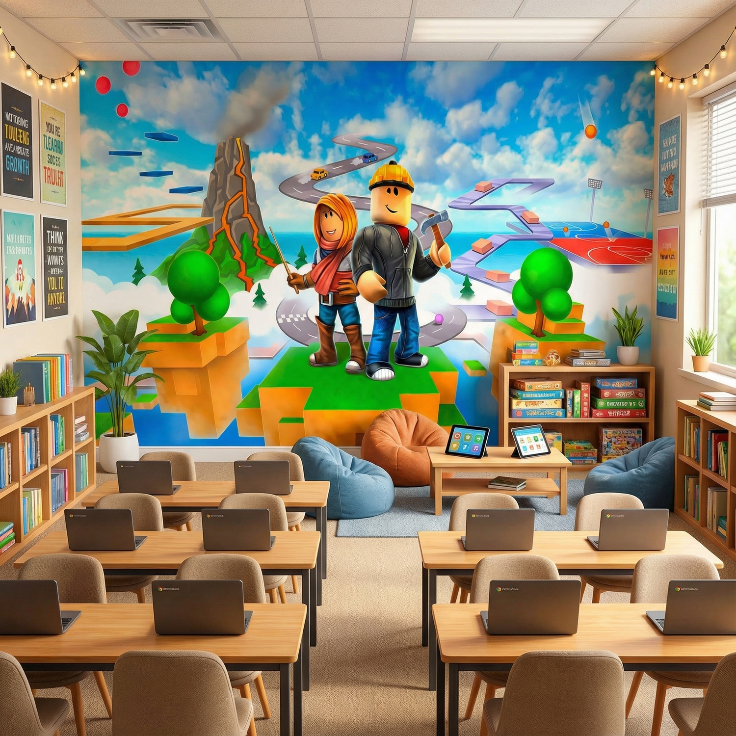 Wall Murals: Roblox powering imagination