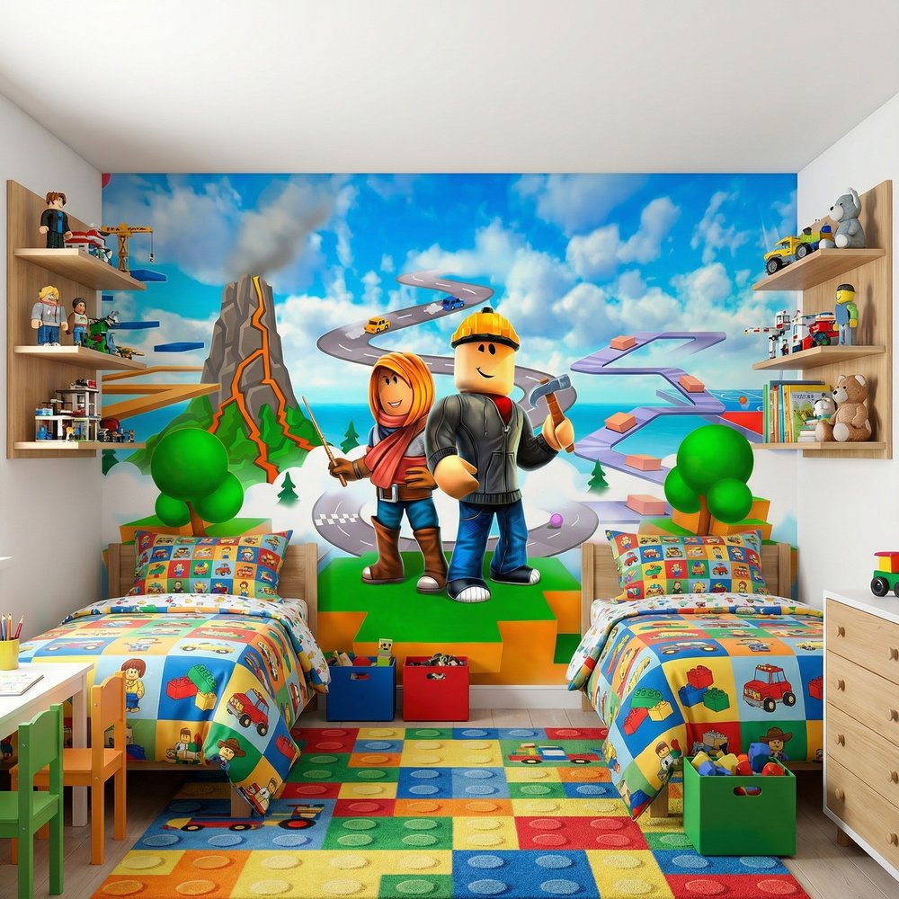 Wall Murals: Roblox Adventure