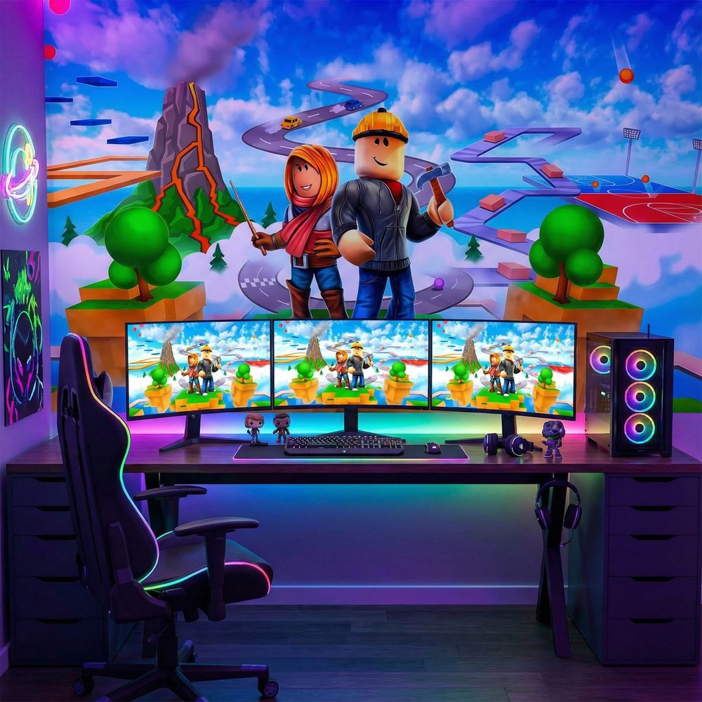 Wall Murals: Roblox Adventure