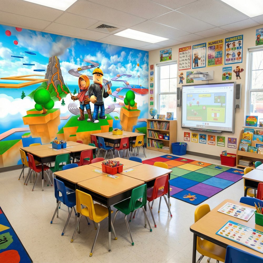 Wall Murals: Roblox Adventure