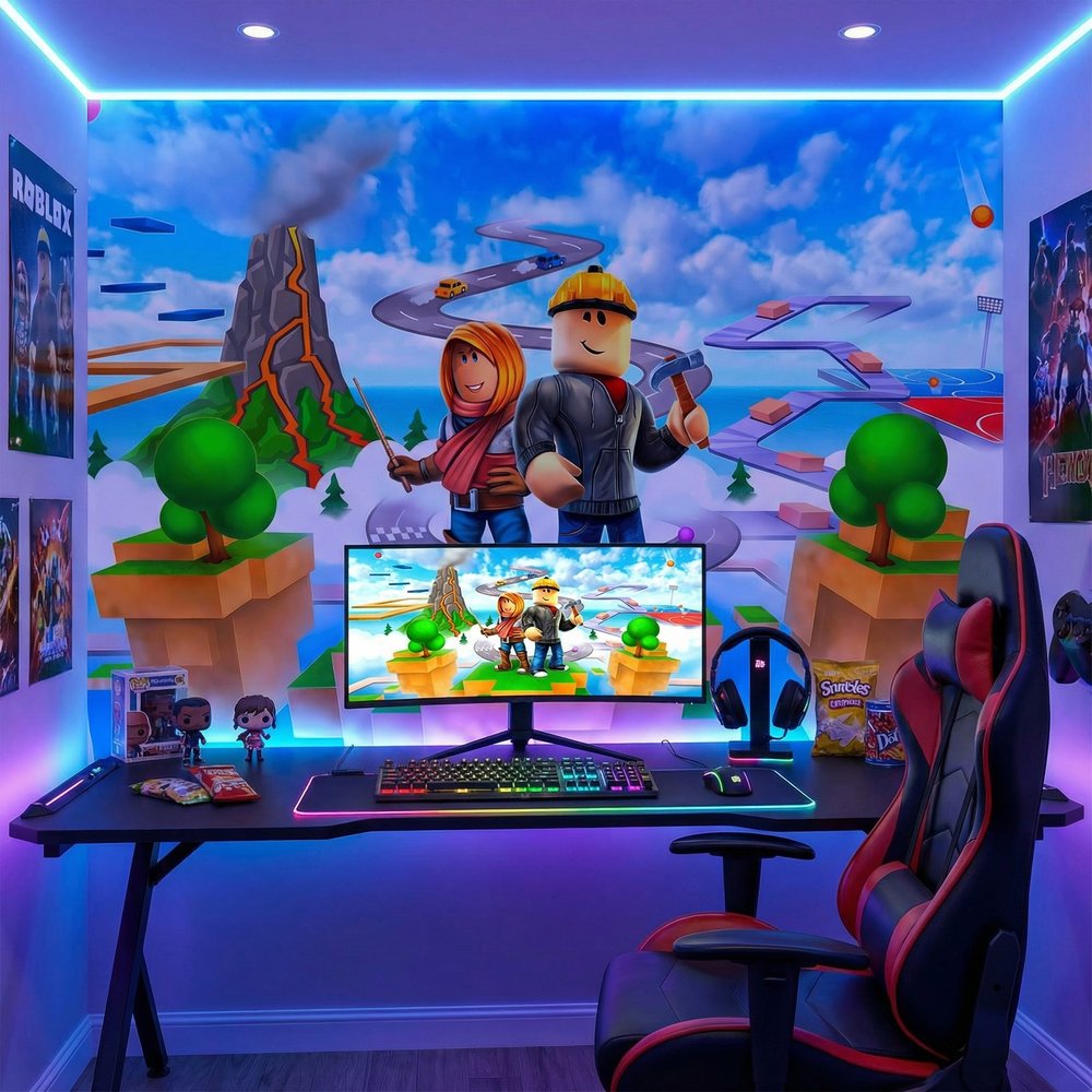Wall Murals: Roblox Adventure