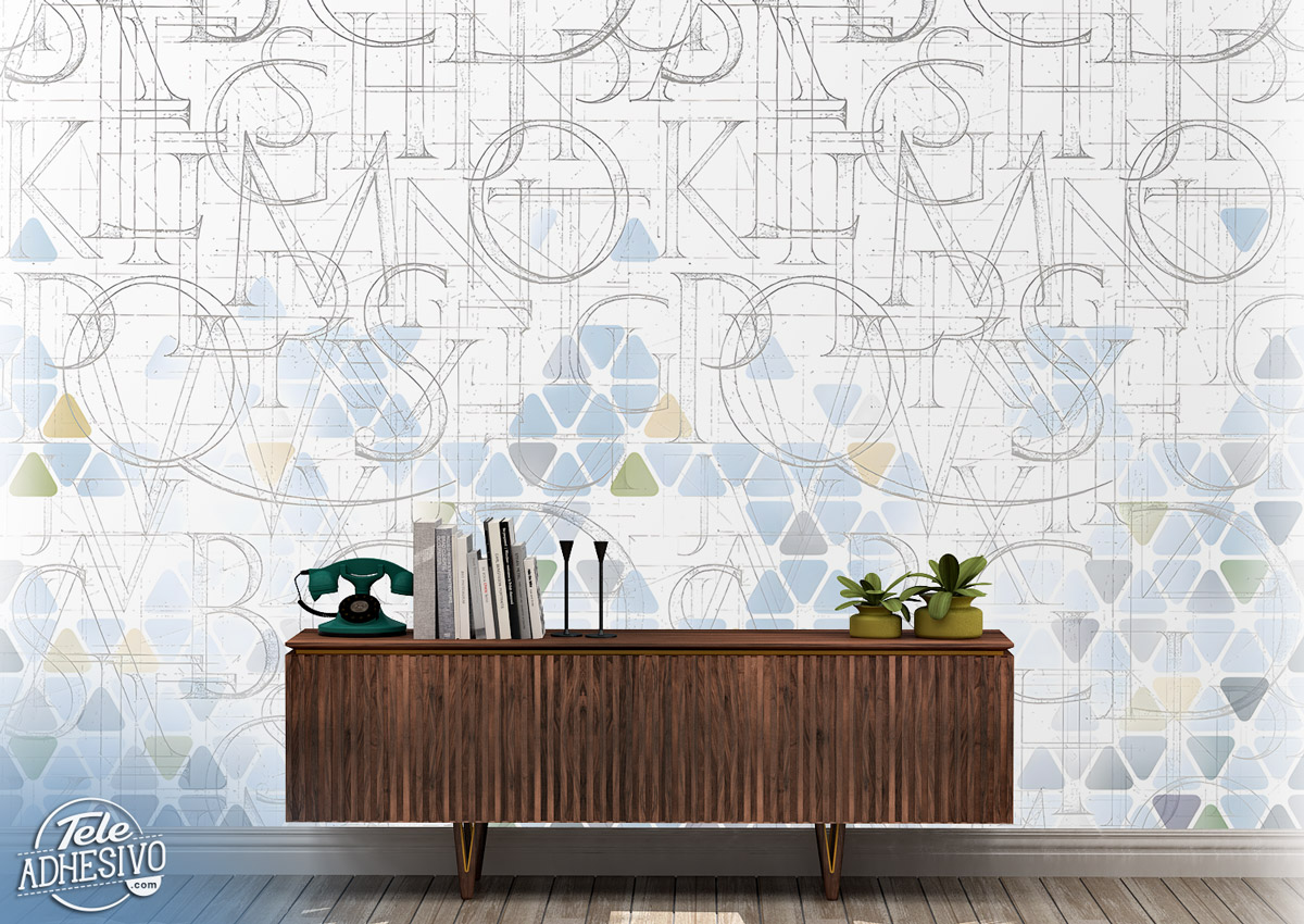 Wall Murals: Letter composition