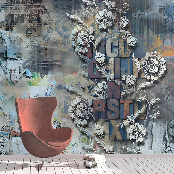 Wall Murals: Typographic composition