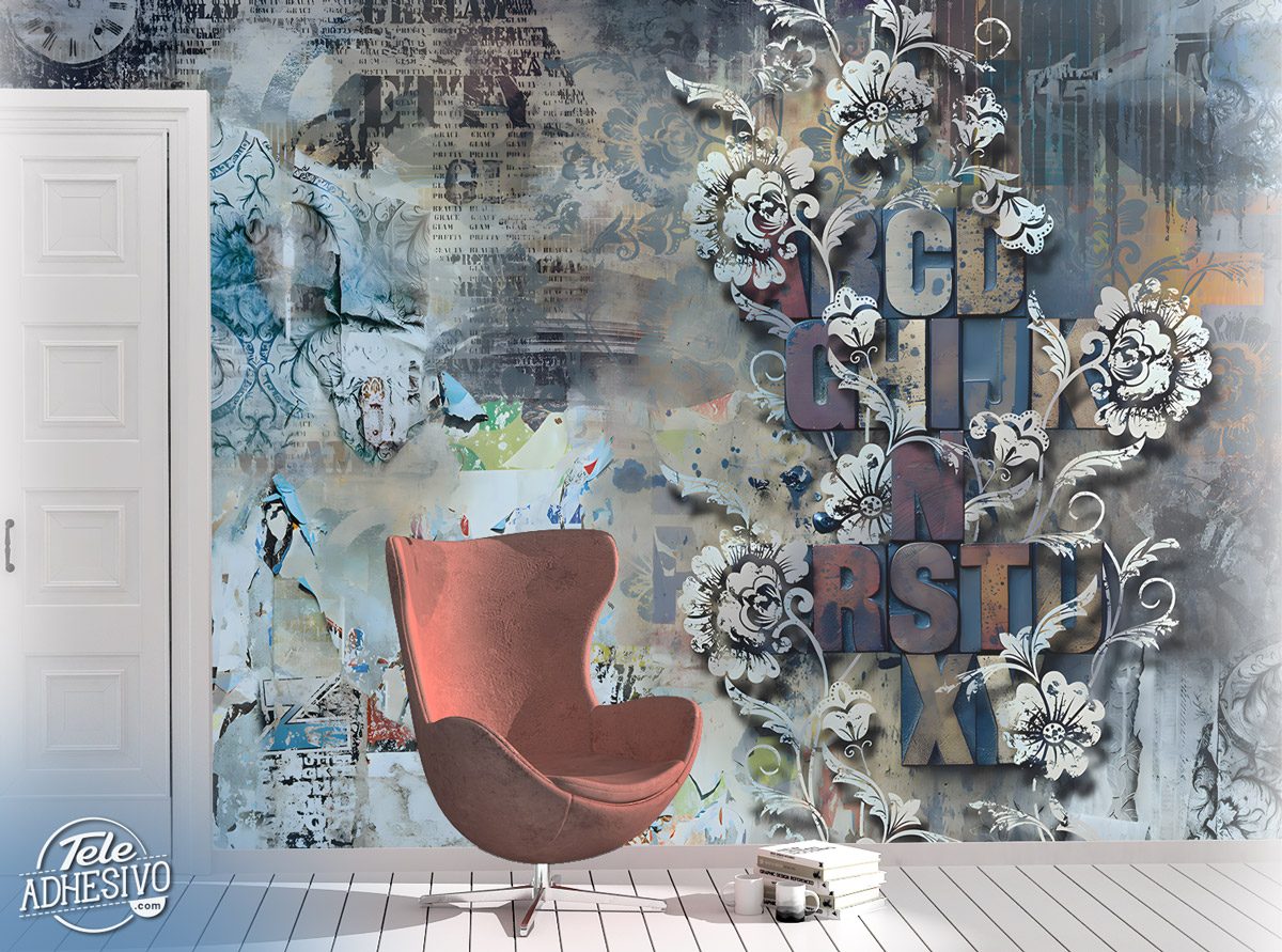Wall Murals: Typographic composition