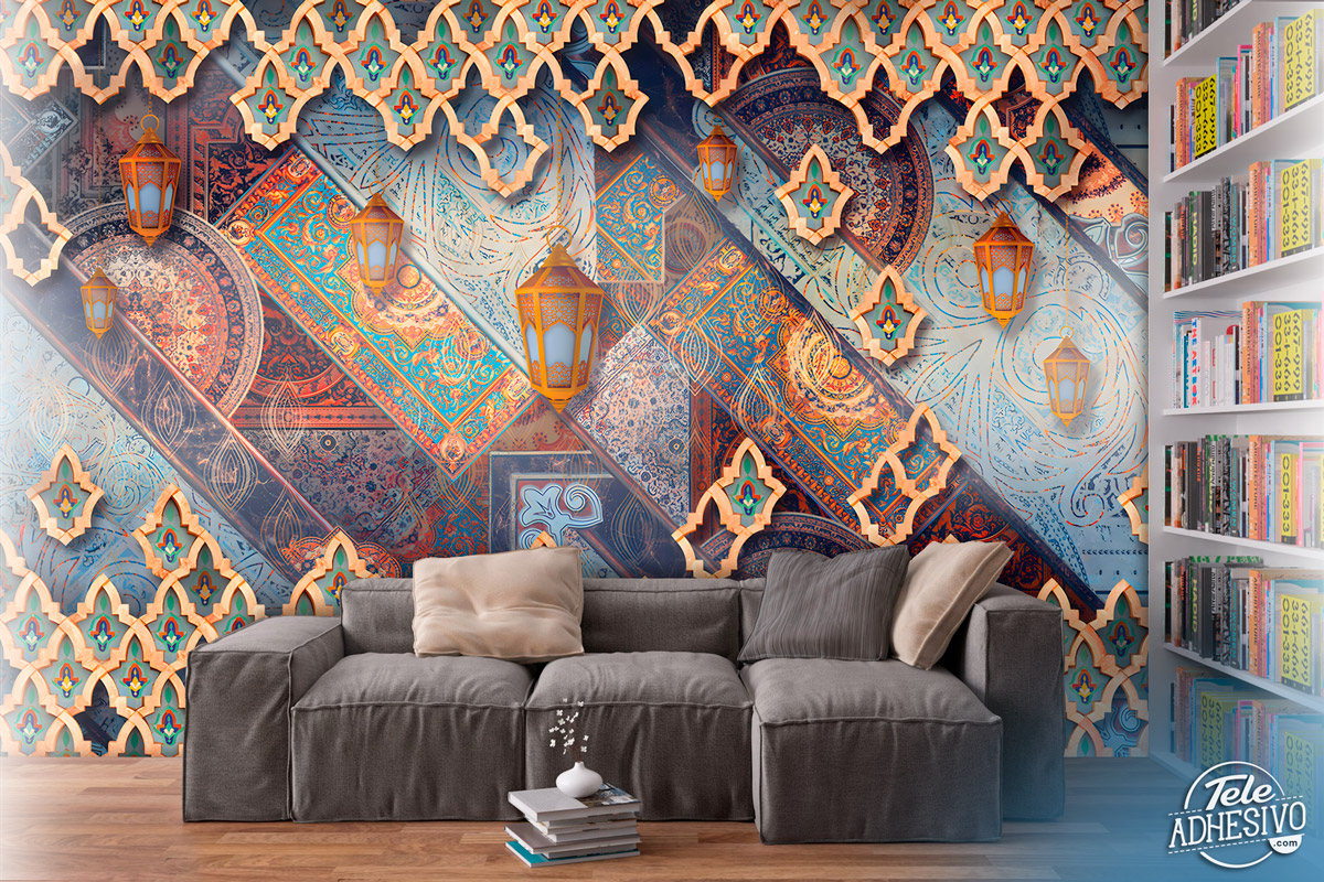 Wall Murals: Composition of Mudejar lanterns