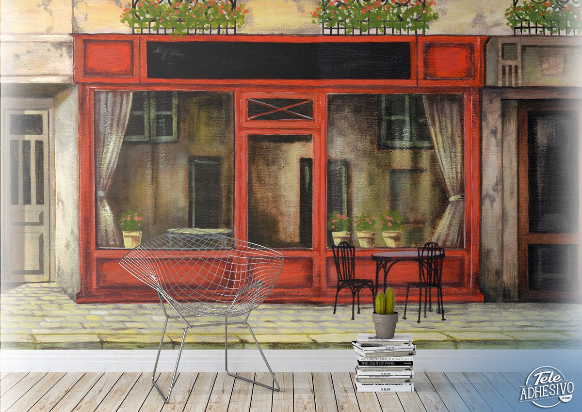 Wall Murals: Coffee shop