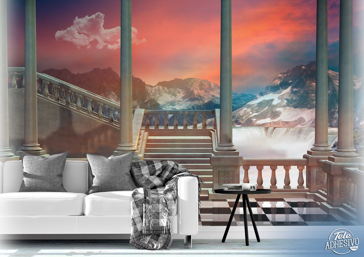 Wall Murals: Stairway to the mountains