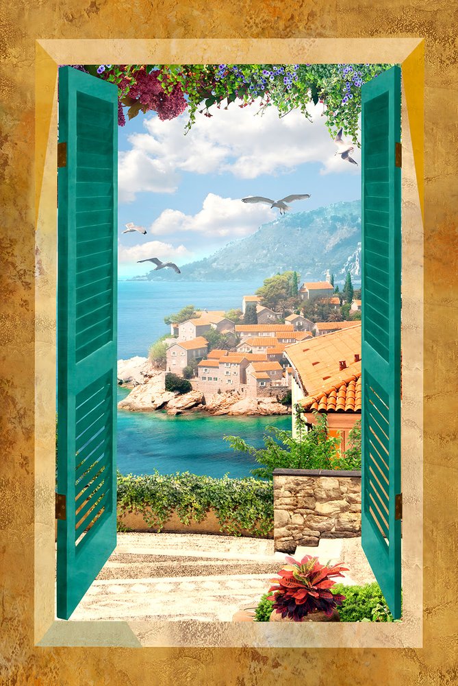 Wall Murals: Window to the sea