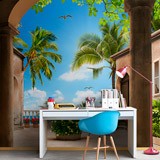 Wall Murals: Patio on the Mediterranean 2