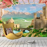 Wall Murals: Castle in the mountains 2