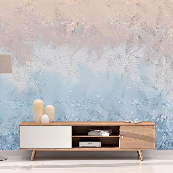 Wall Murals: Pastel brushstrokes