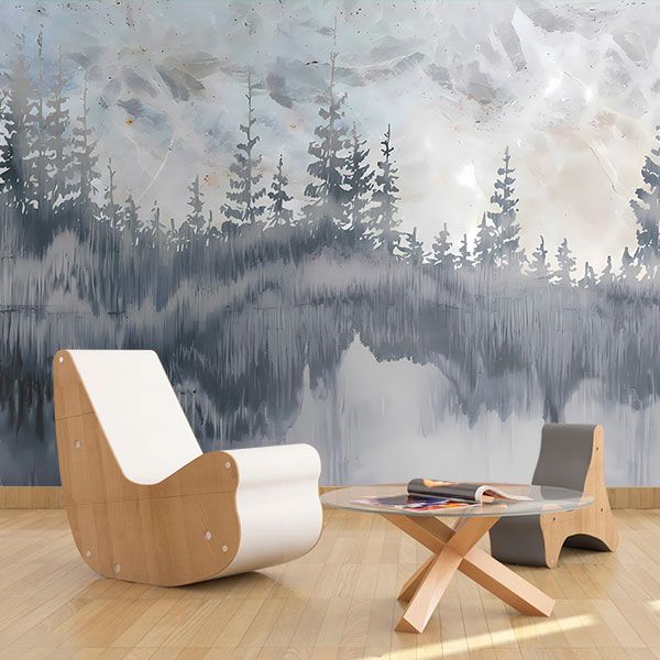 Wall Murals: Watercolour forest