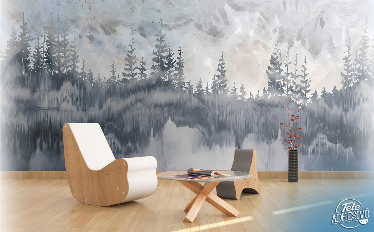 Wall Murals: Watercolour forest