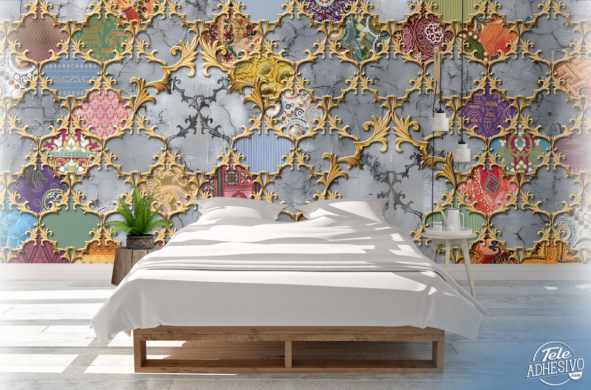 Wall Murals: Colourful ornamentals