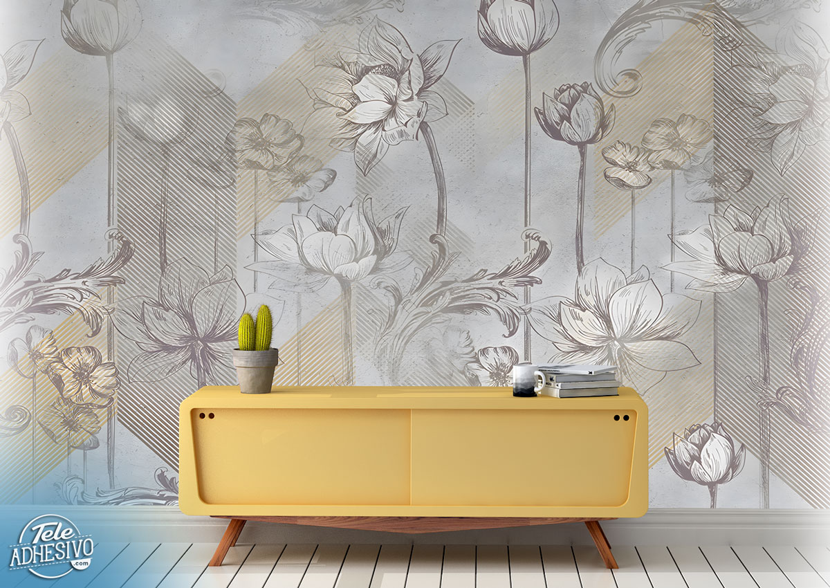 Wall Murals: Floral ornaments