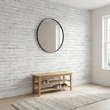 Wall Murals: Worn white brick texture 12