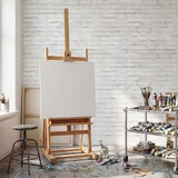 Wall Murals: Worn white brick texture 16