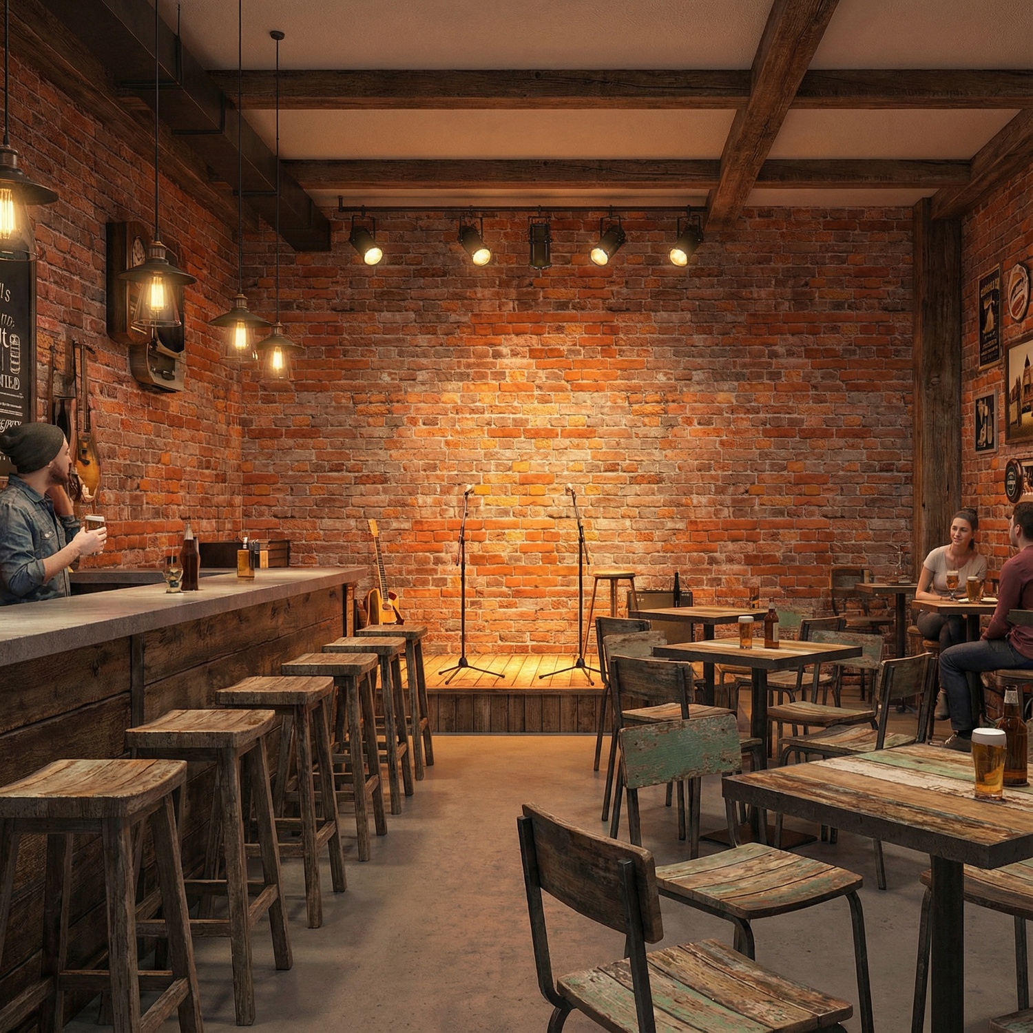 Wall Murals: Vintage brick texture