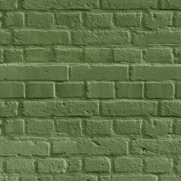 Wall Murals: Green brick texture