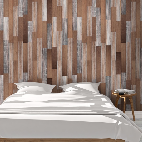 Wall Murals: Tropical wood texture 0