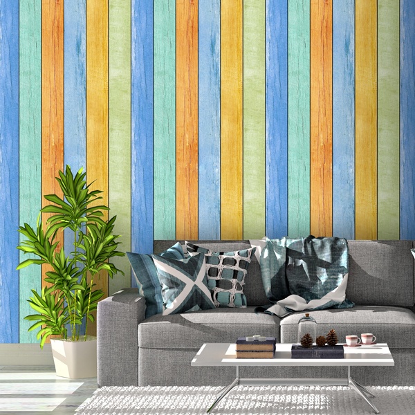 Wall Murals: Vintage wood texture 0