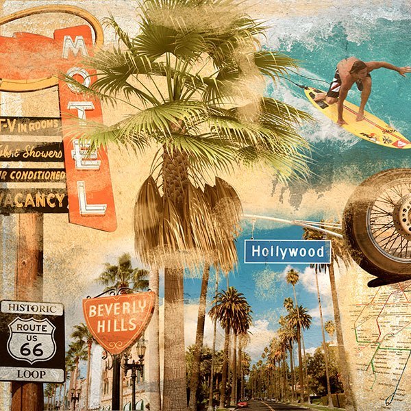 Wall Murals: Collage California