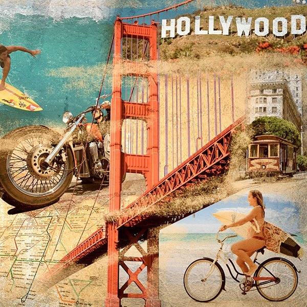 Wall Murals: Collage California