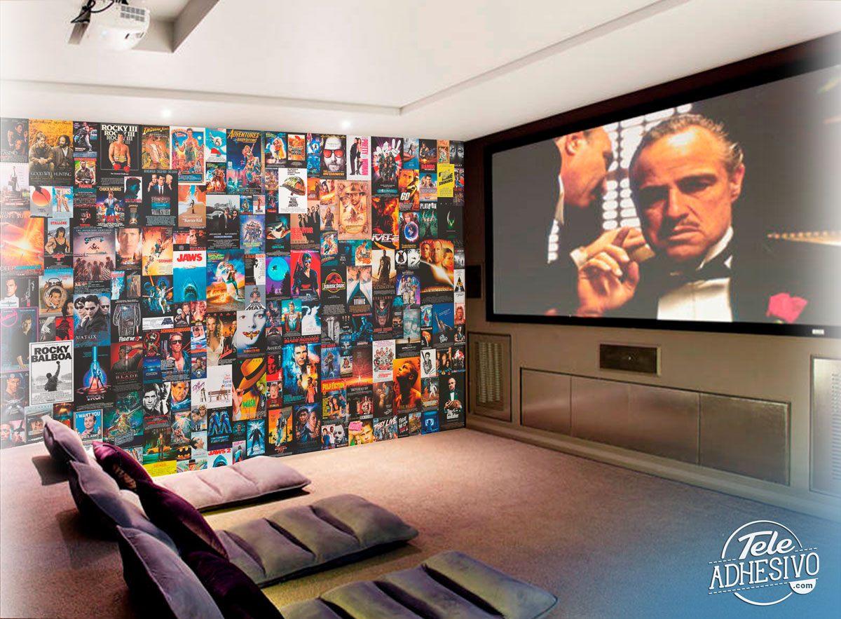 Wall Murals: Collage Posters of 80s and 90s Movies