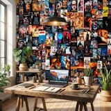 Wall Murals: Collage Posters of 80s and 90s Movies 8