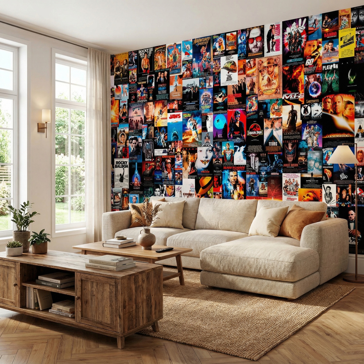 Wall Murals: Collage Posters of 80s and 90s Movies
