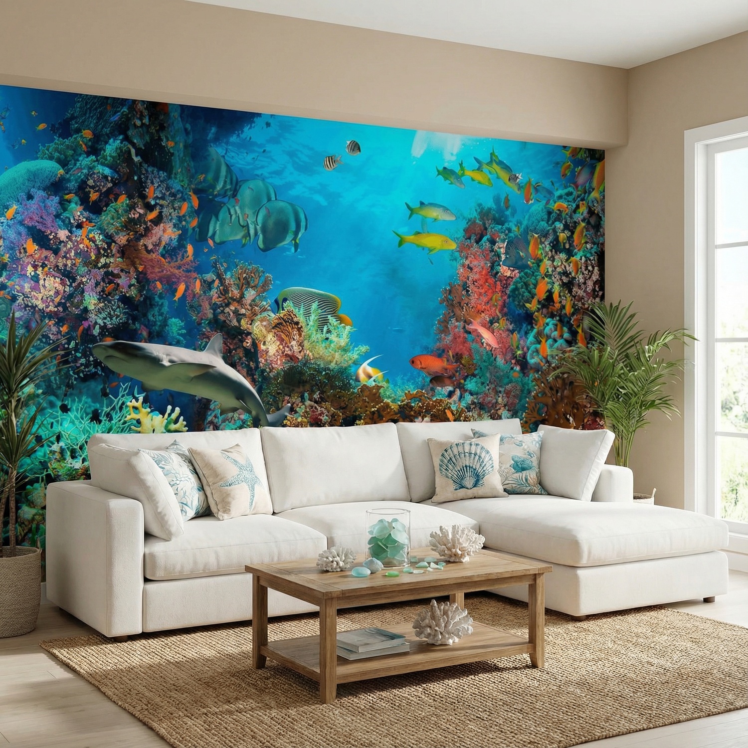 thumbnail image 2 of Large Size Cherry Blossom Flower Wall Stickers Wat... - Grandado 2 of 13