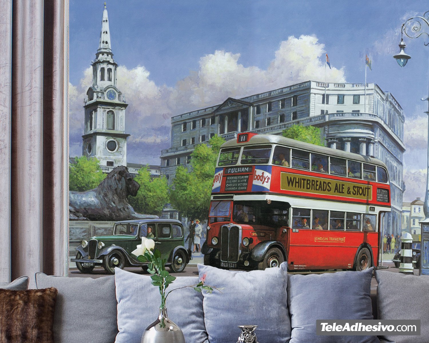 Wall mural London bus
