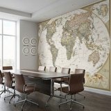 Wall Murals: Vintage Political World Map 17