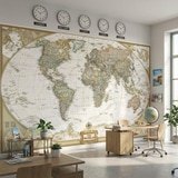 Wall Murals: Vintage Political World Map 19
