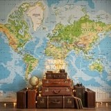 Wall Murals: Physical World Map 15