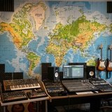 Wall Murals: Physical World Map 18