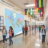 Wall Murals: World map 9