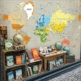 Wall Murals: Political World Map Continents 17