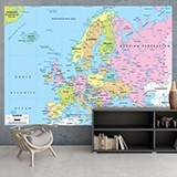 Wall Murals: Political map of Europe 2