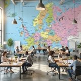 Wall Murals: Political map of Europe 11