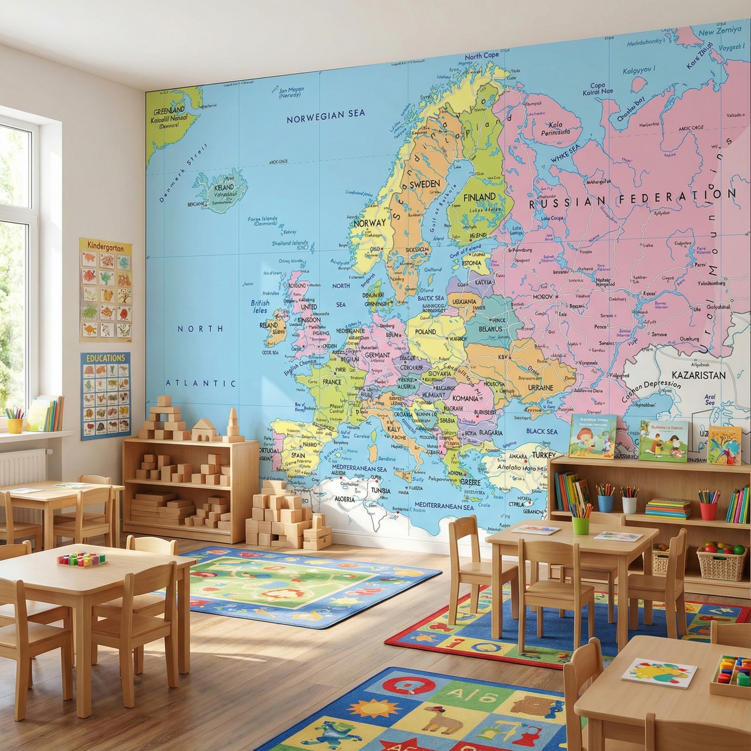 Wall Murals: Political map of Europe