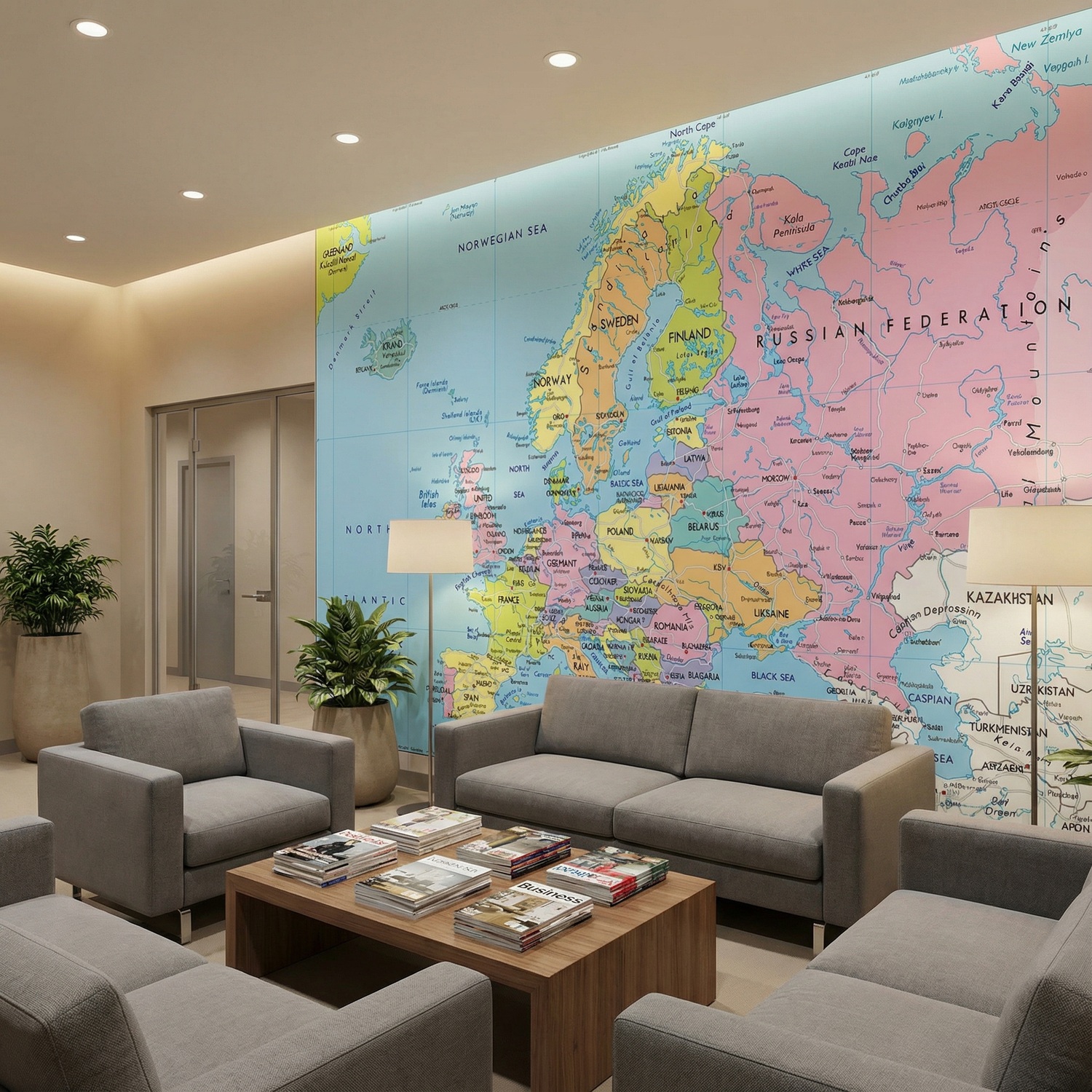 Wall Murals: Political map of Europe
