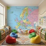 Wall Murals: Political map of Europe 3