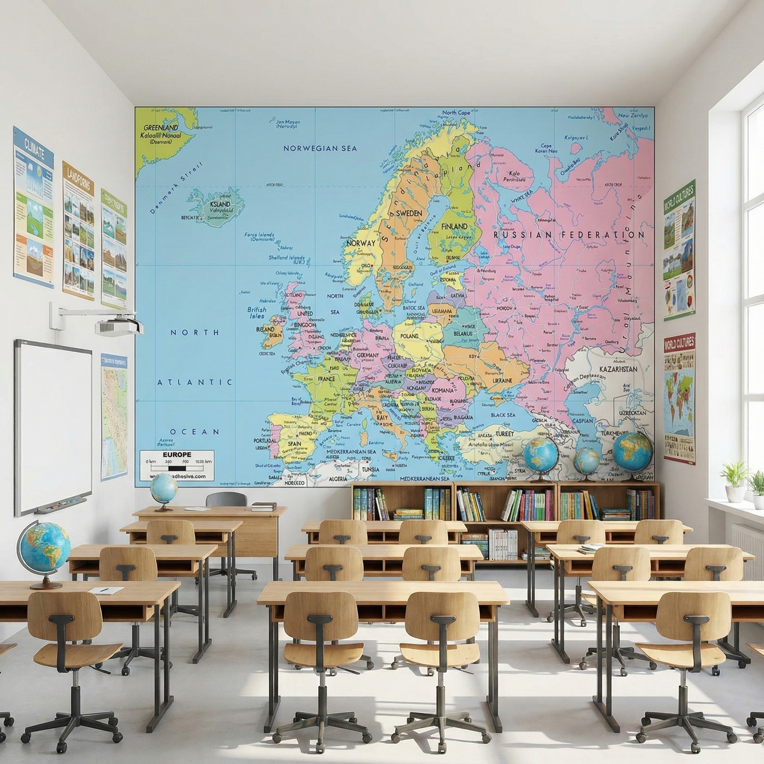 Wall Murals: Political map of Europe