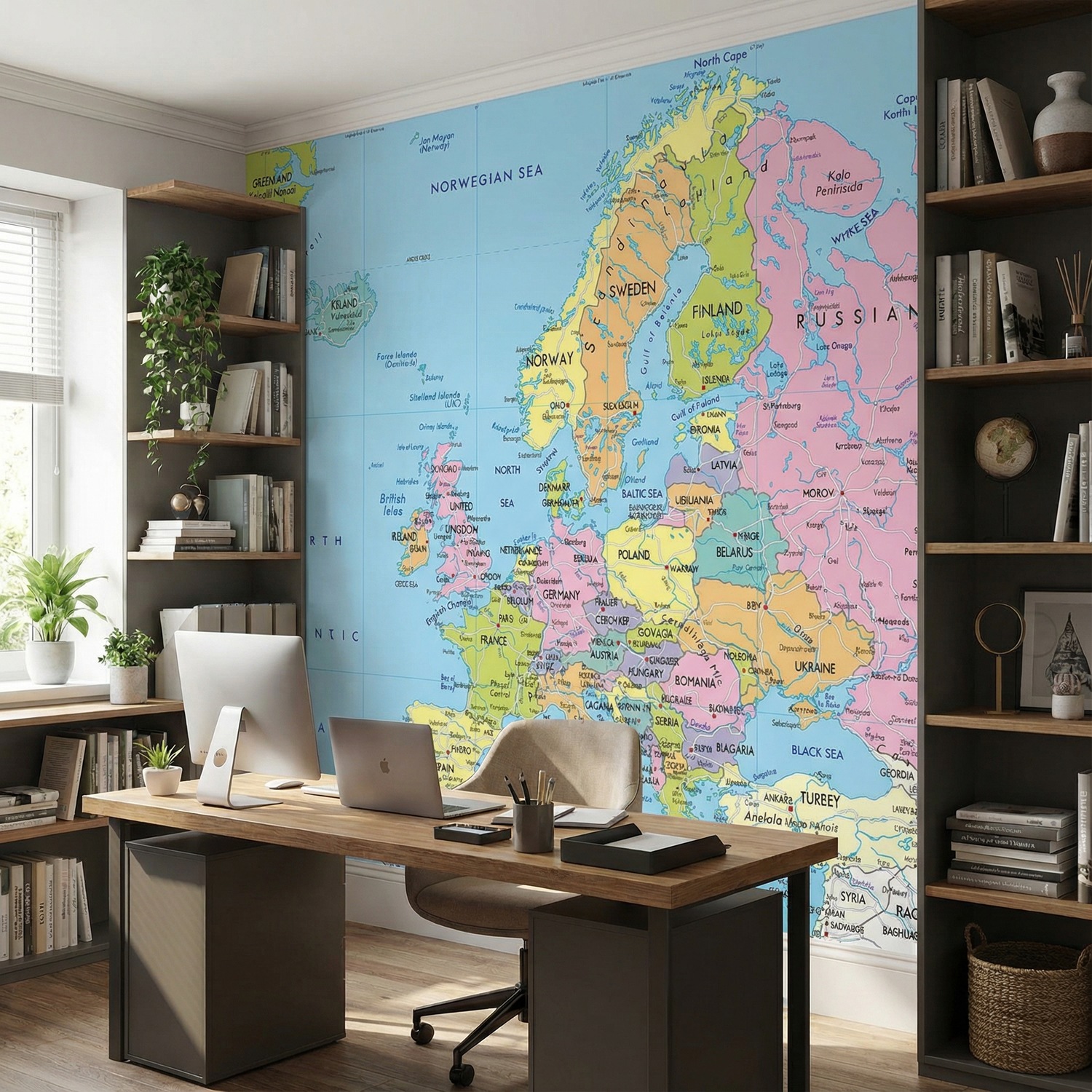 Wall Murals: Political map of Europe