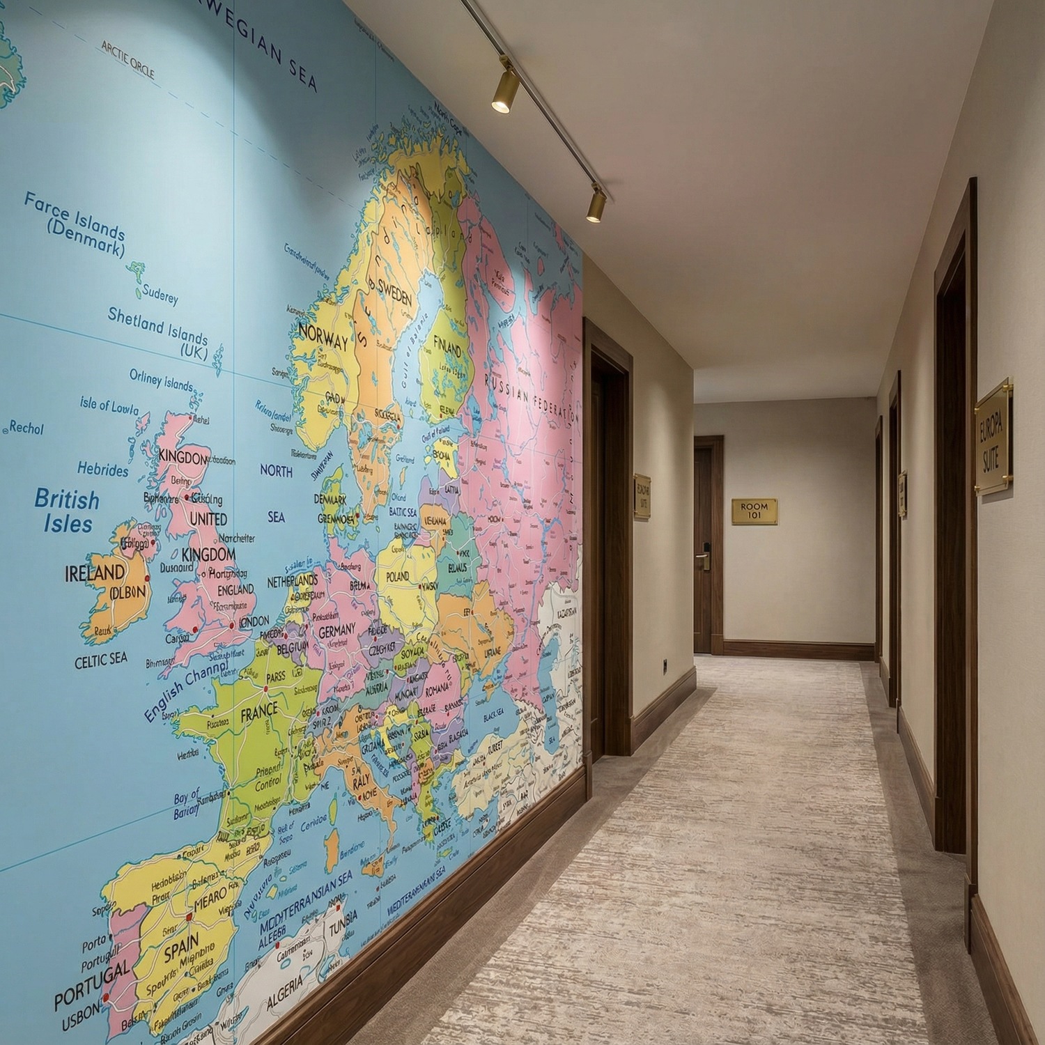 Wall Murals: Political map of Europe