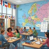 Wall Murals: Political map of Europe 8