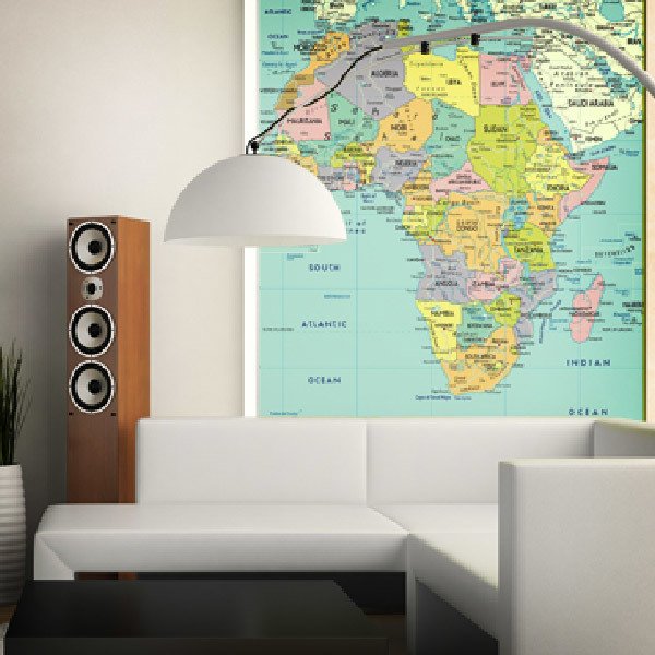 Wall mural Political map of Africa