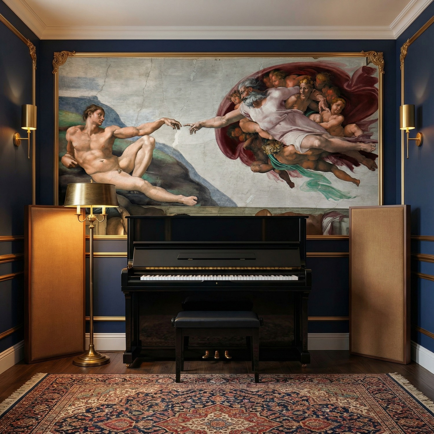 Wall Murals: Creation of Adam, Michelangelo